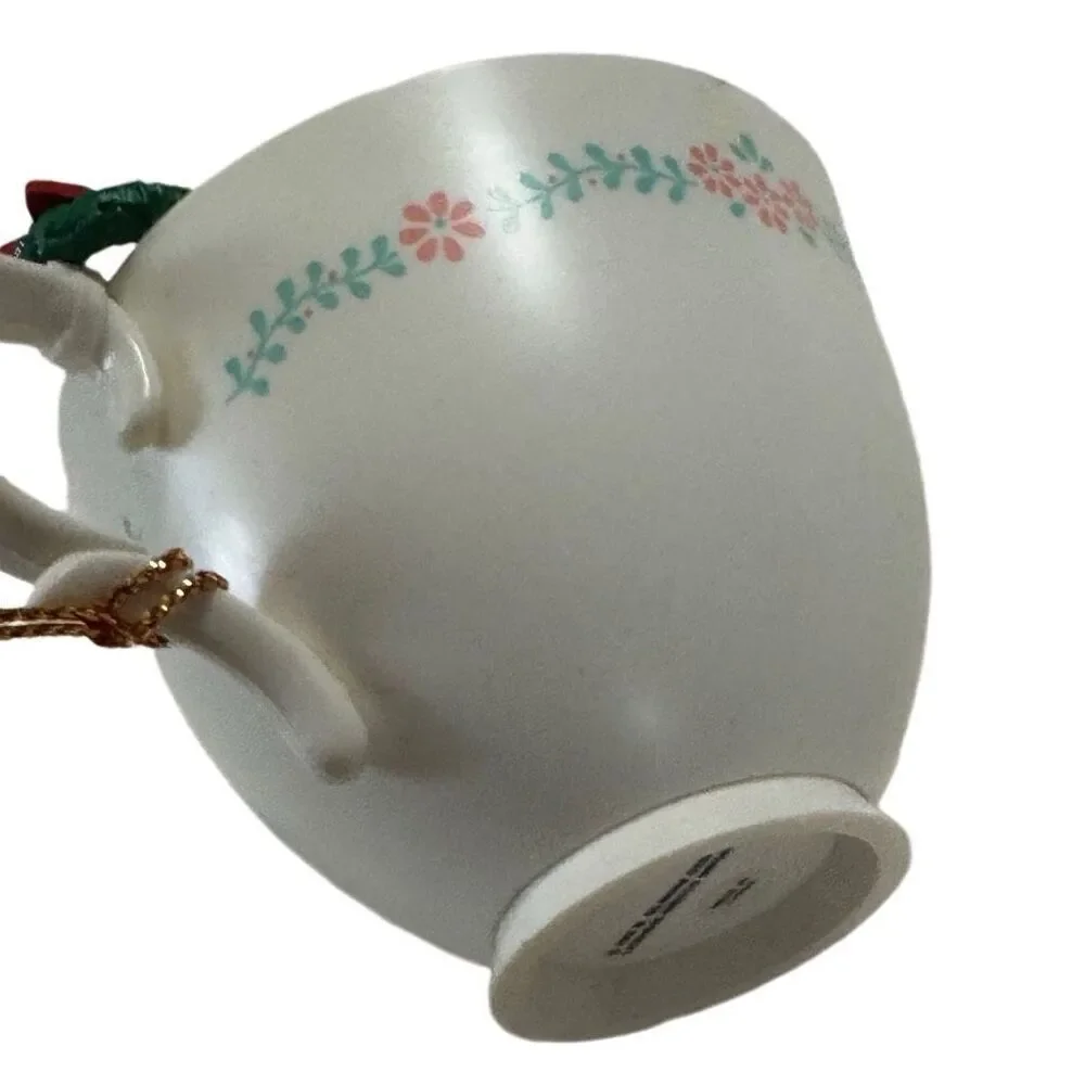 Rare Enesco Tea For Two Mice Girlfriends Christmas Ornament